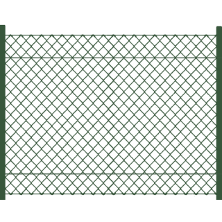 Clôture rigide en grillage vert