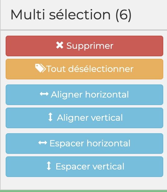 Outil multi sélection