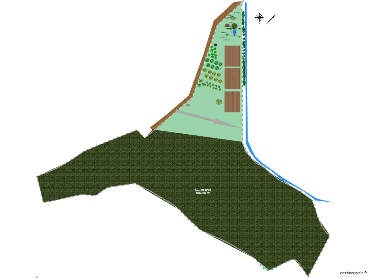 plan pépinière terrain