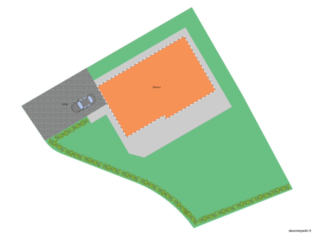 plan de masse piscine + abris initial