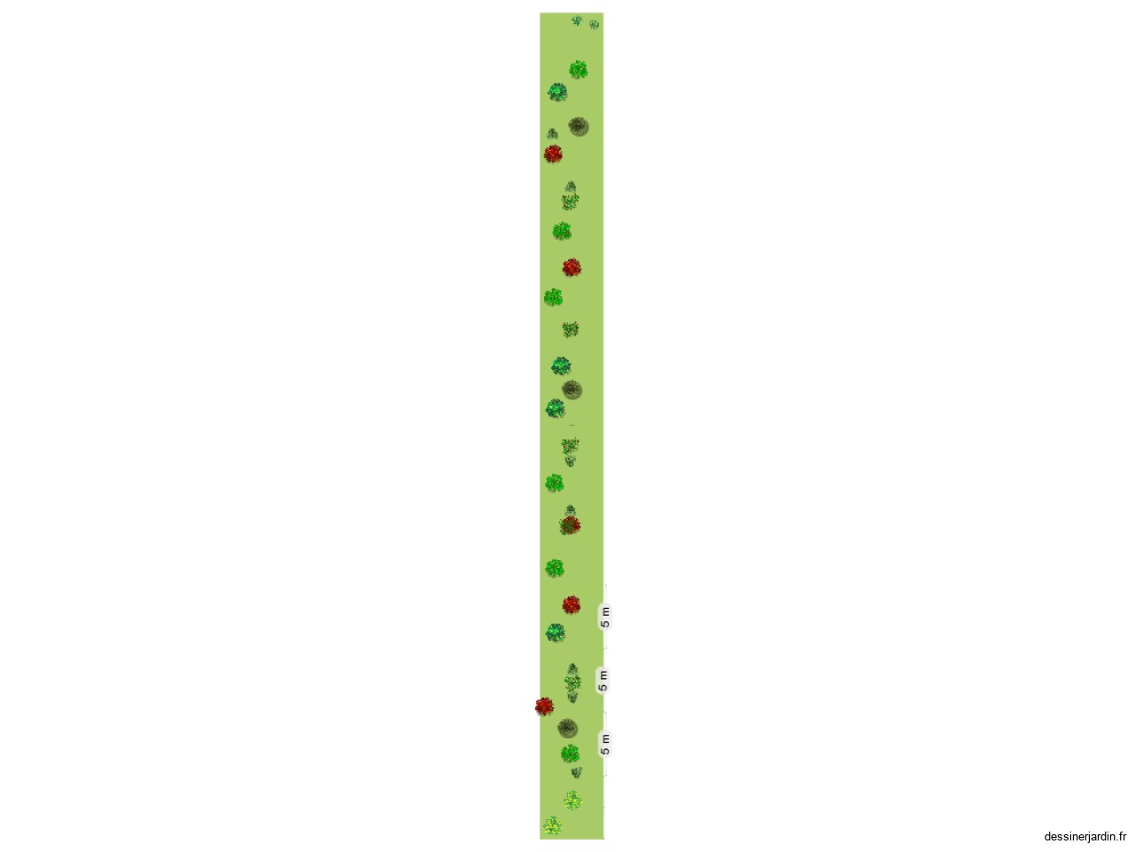 Alignement fruitiers pâture centrale