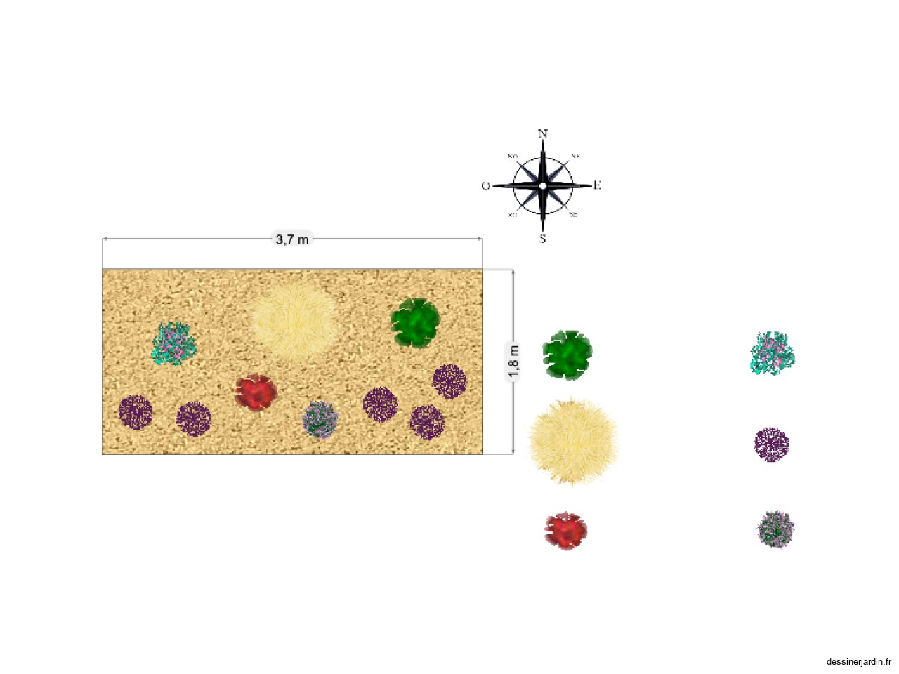 Plan de plantation 3,70x1,80 