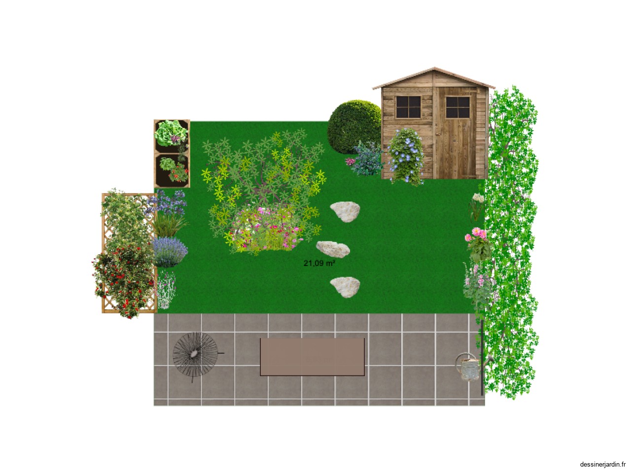Jardin relooké
