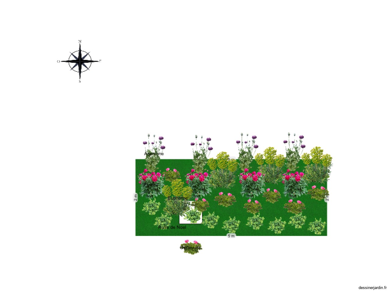 Parterres devant Chateau 