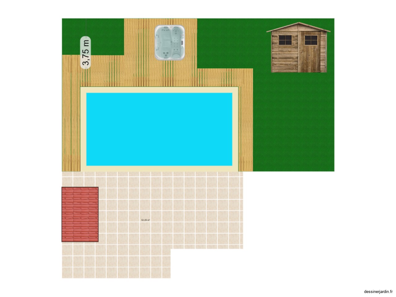 Nouveau Jardin arri&egrave;re maison la teste V2