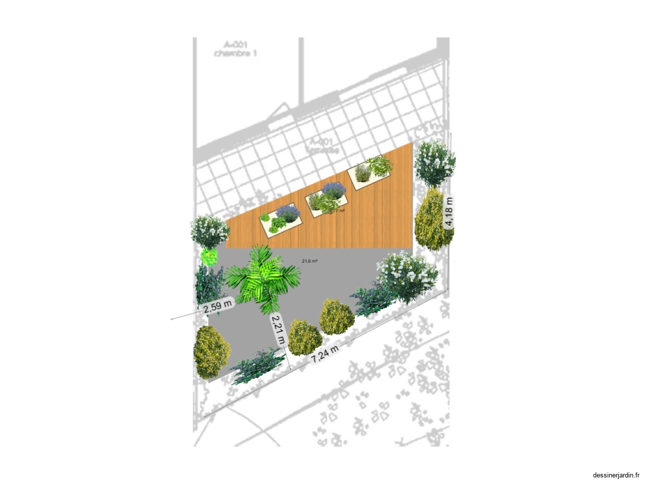 Jardin Carlini avec terrasse