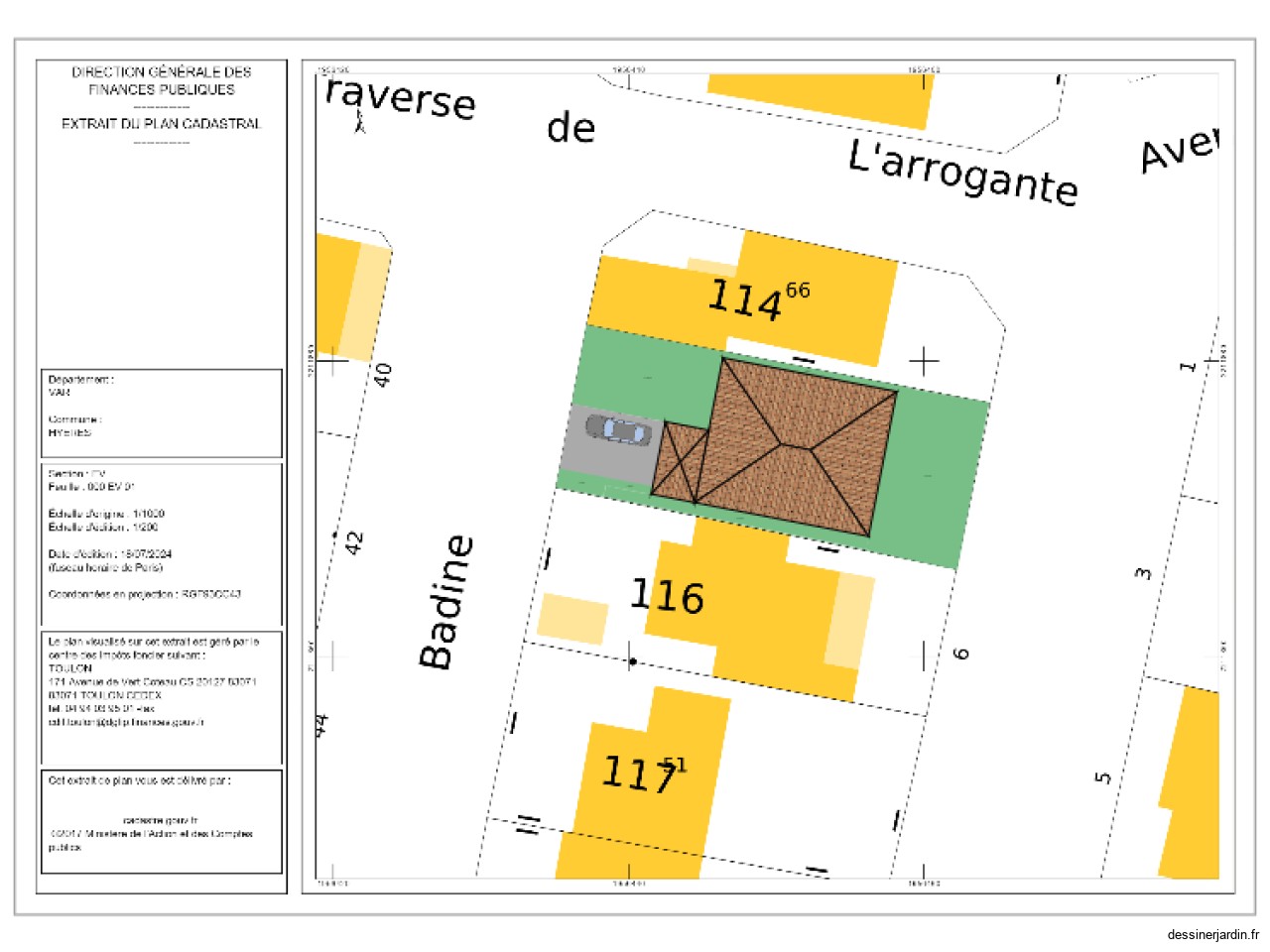 Plan 47 Av de la Badine 