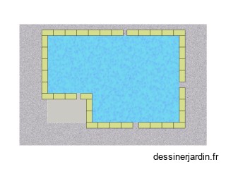 calpinage piscine angle droit