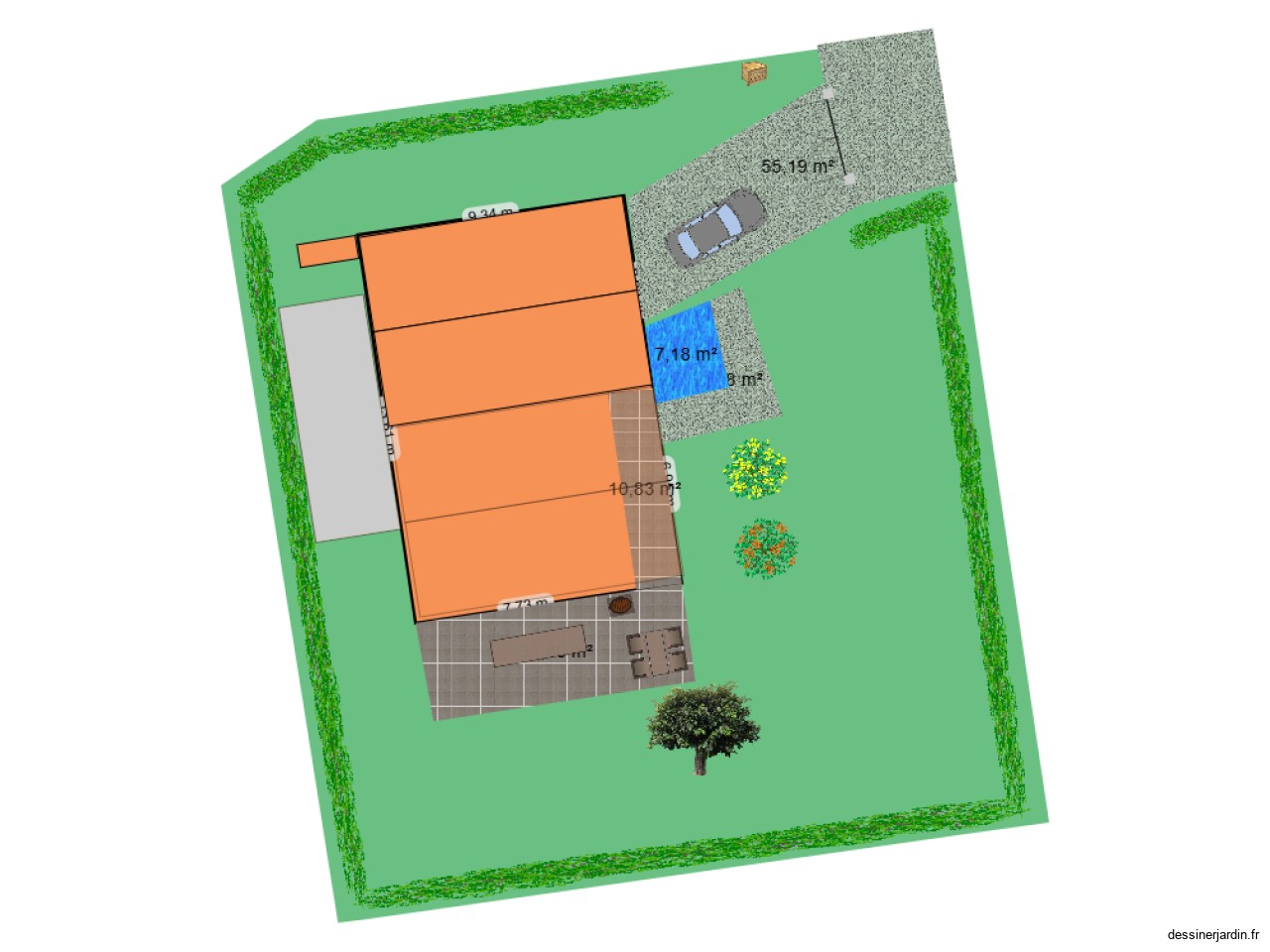 essai 1  jardin Mallemort