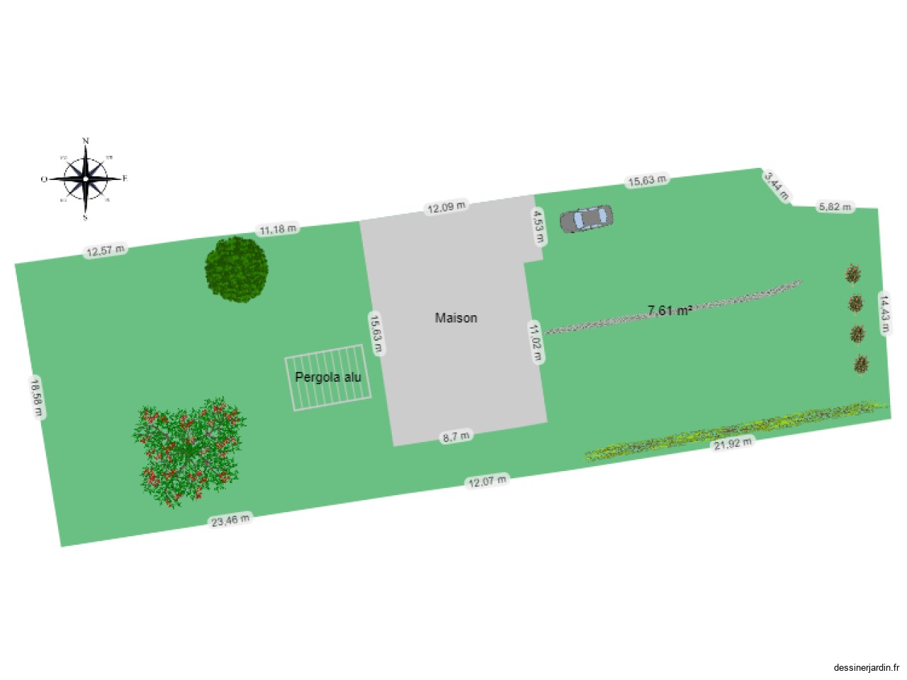 plan aménagement pour pergola