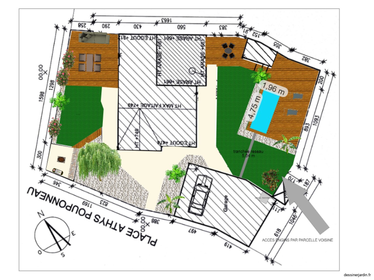 PLAN MASSE TERRASSEMENT