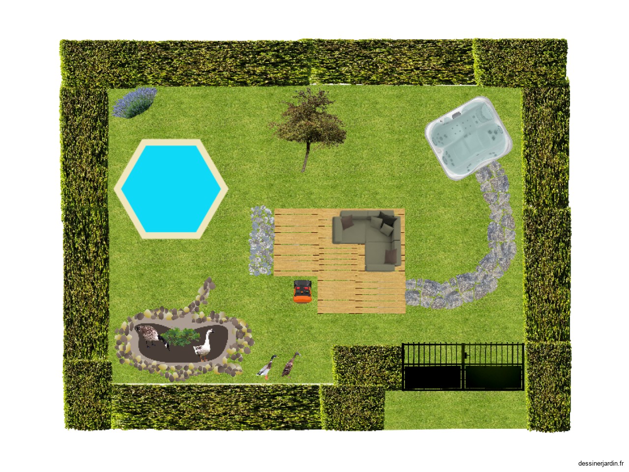 Plan jardin