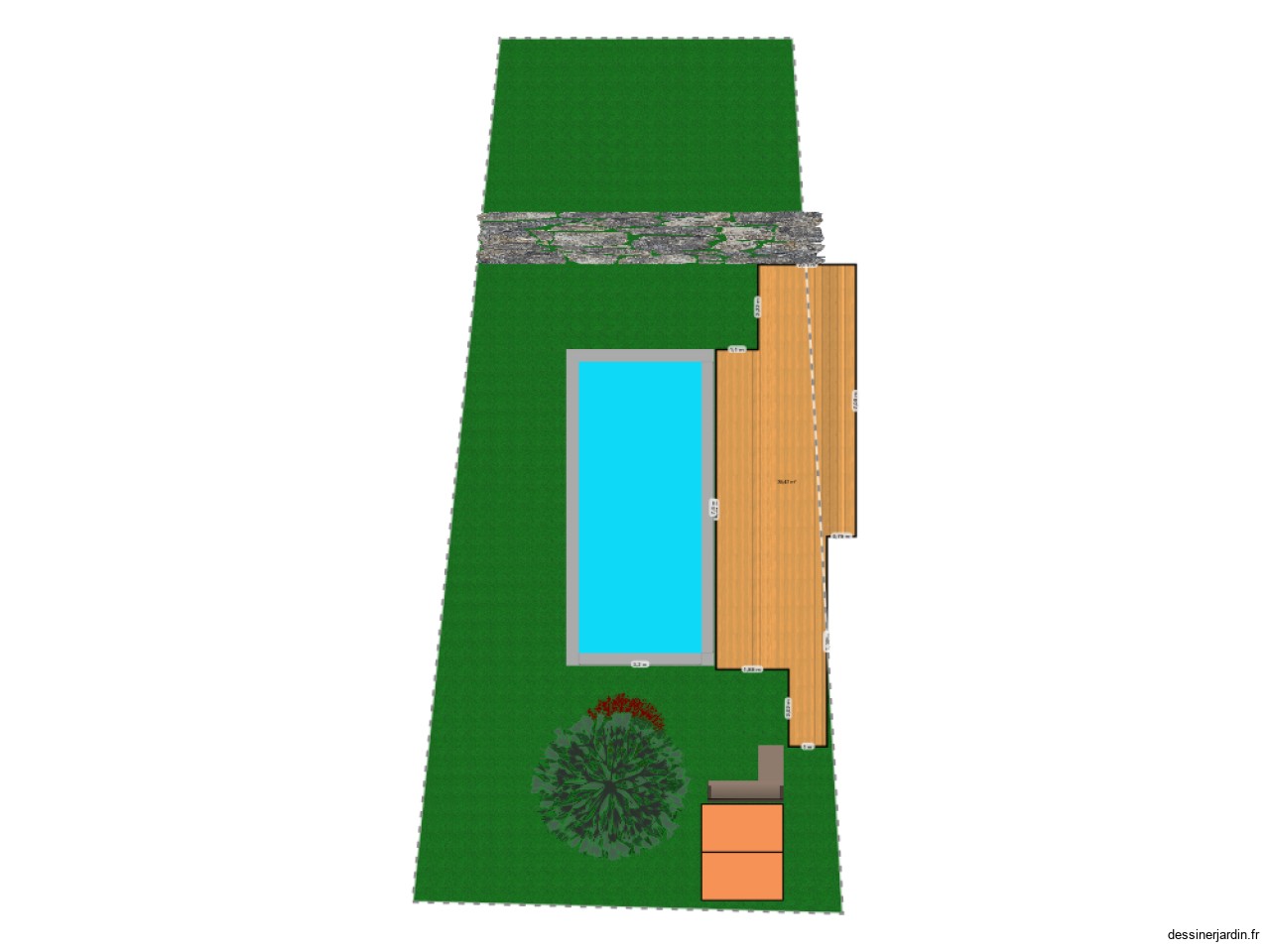 jardin piscine terrasse
