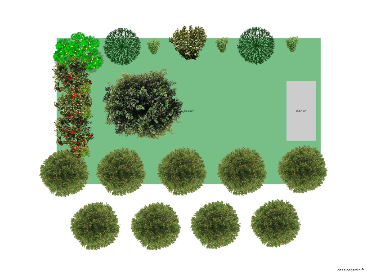 vue de dessus poulailler MJ