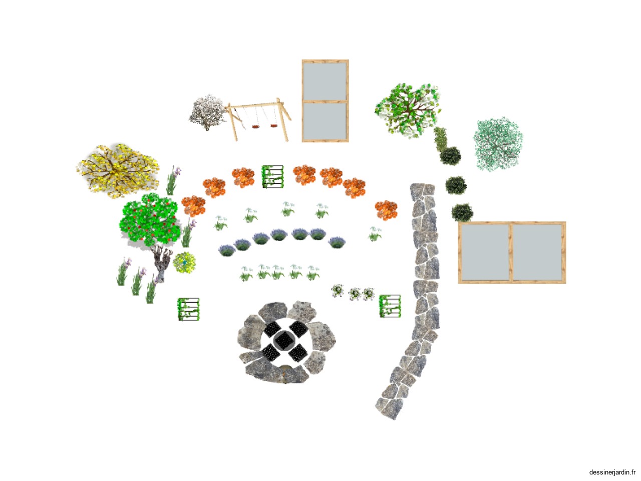 jardin arrière actuel