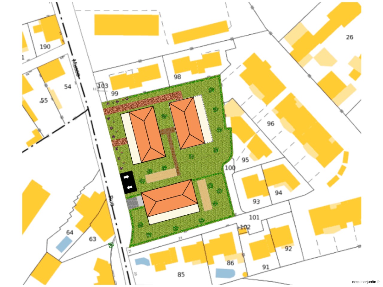 Plan masse BRS sous sol