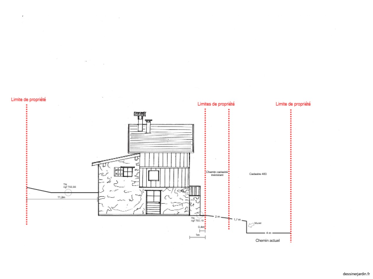 Plan facade projet sud est