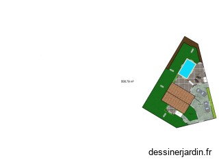 Amenagement exterieur avec cotes