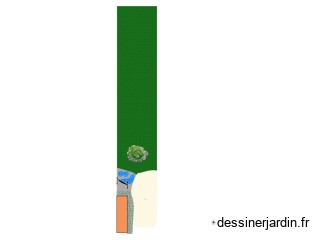 Plan terrasse jardin bassins étang saule Plan terrasse jardin bassins étang saule 