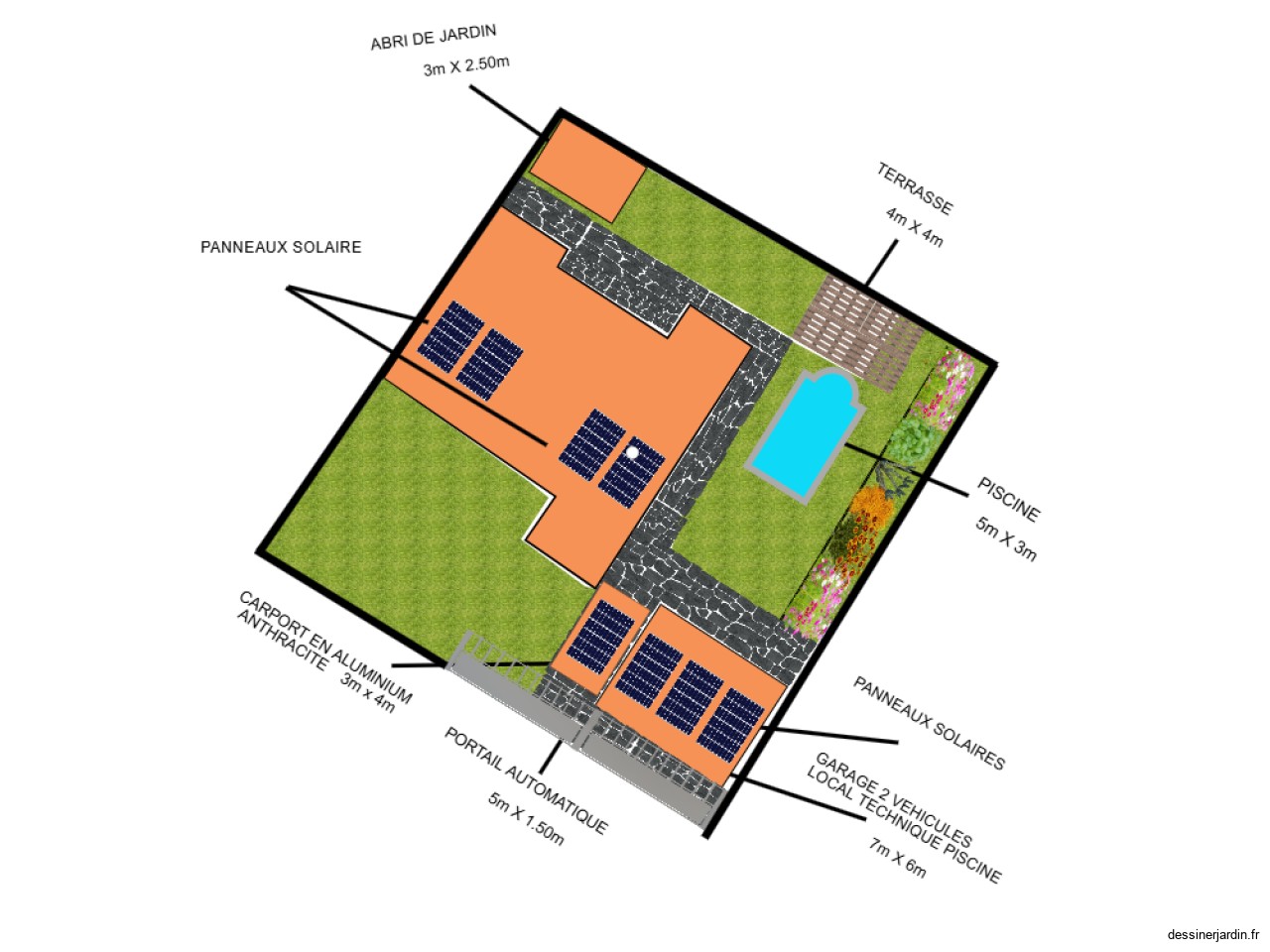 plan terrain noria