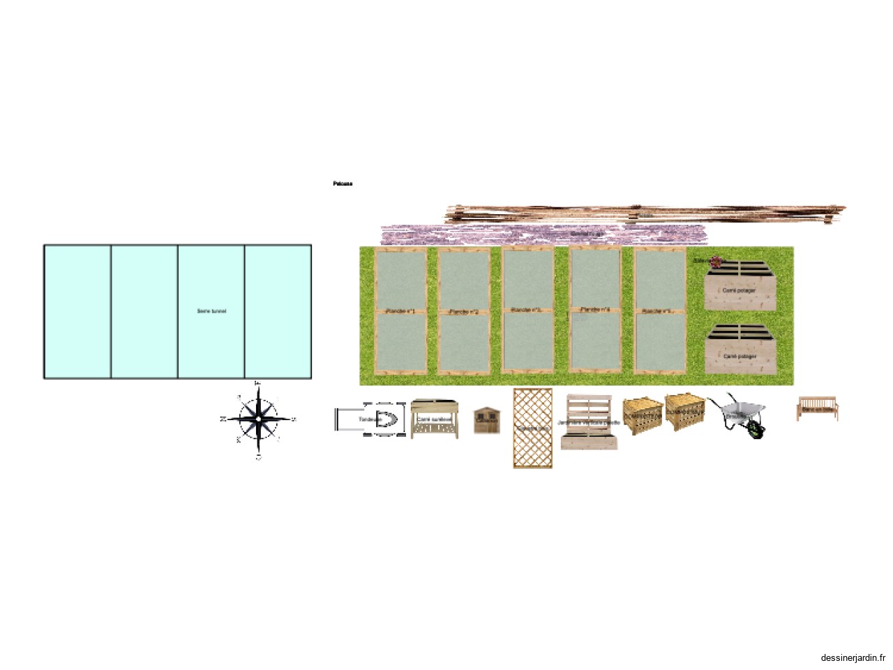 Plan du potager 2025