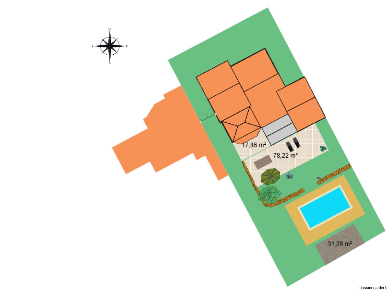 plan piscine terrasse 1