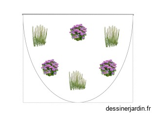 Parterre arrondi gauche