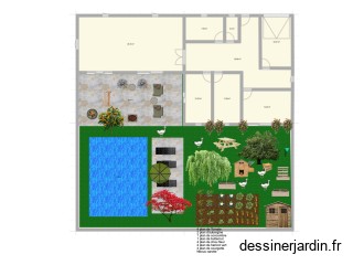 Plan de jardin - Maison Monaco