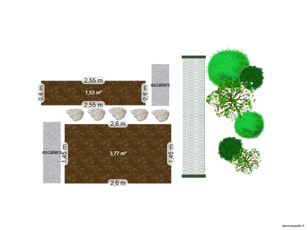 Potager en terrasses
