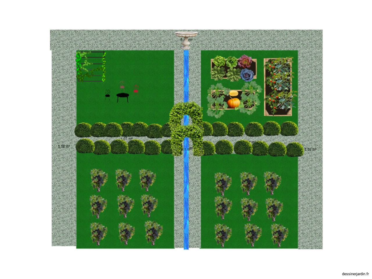 Plan Jardin Mane
