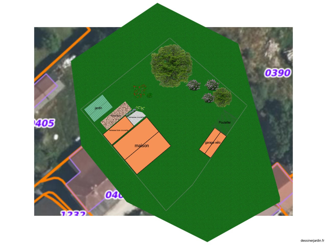 Plan de plantation de la maison