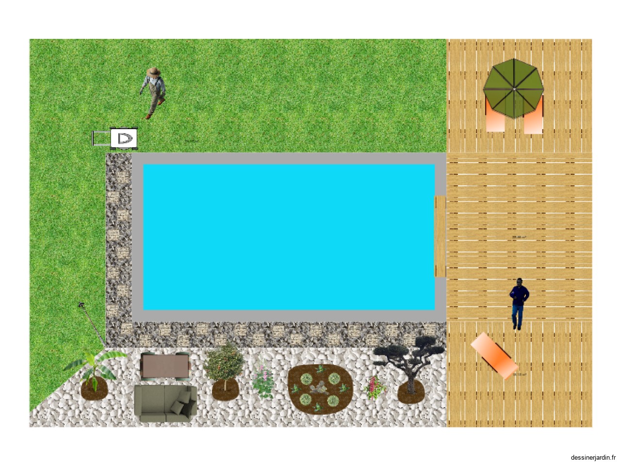 jardin piscine