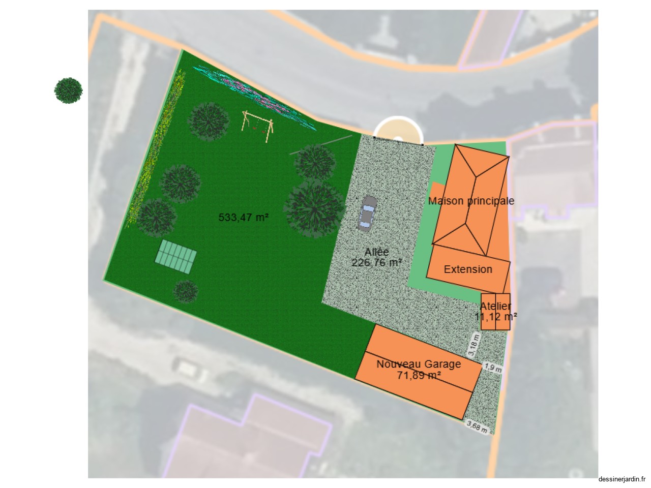 Plan de masse actuel