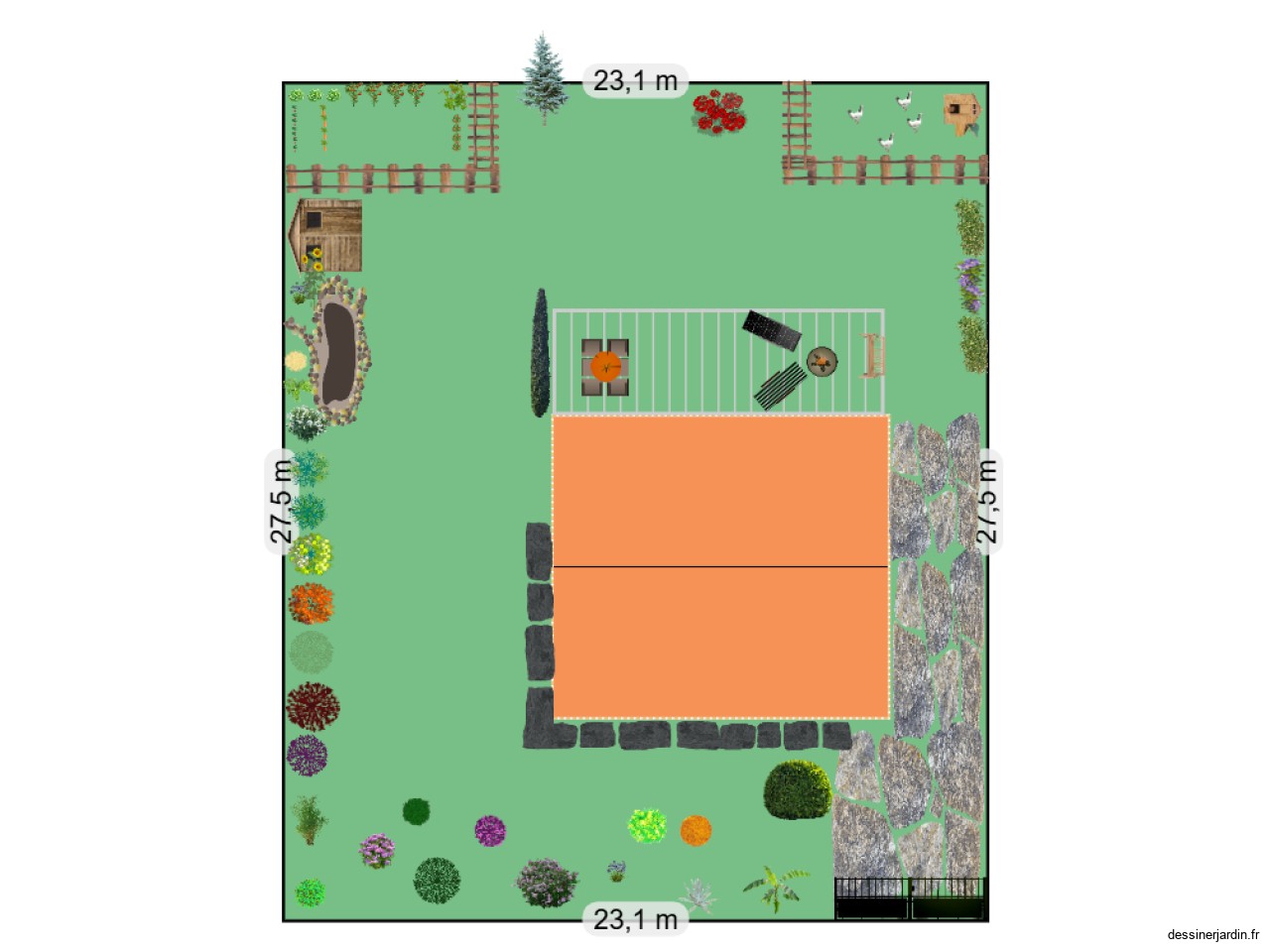 Jardin maison