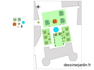 Plan dessiner jardin