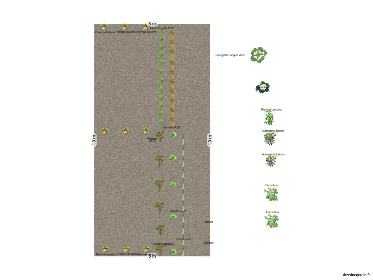 Potager 50m²