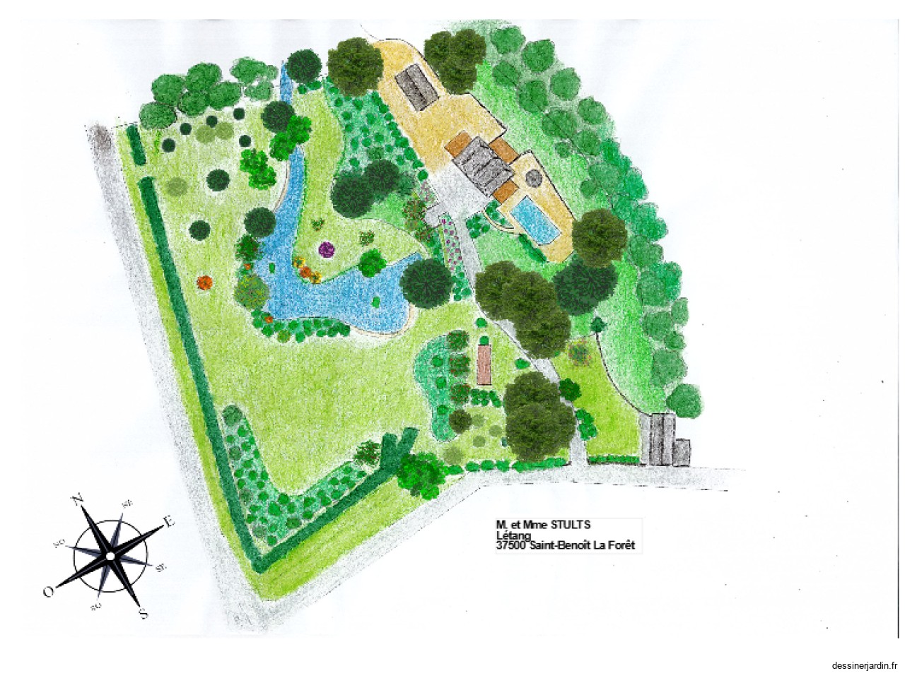 Plan parc Etang