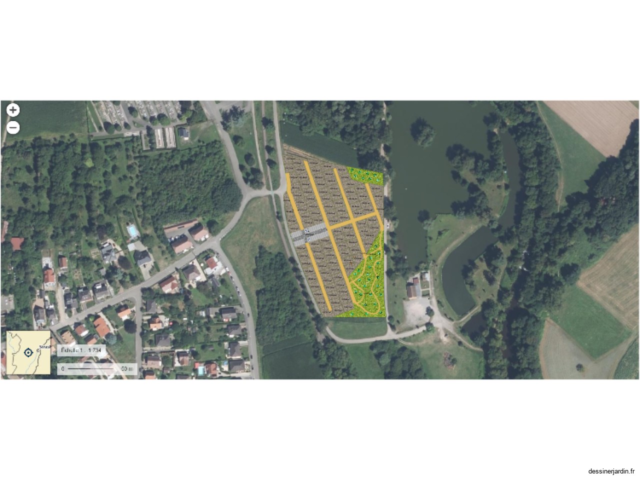 jardins familaux &agrave; Molsheim fond r&eacute;aliste