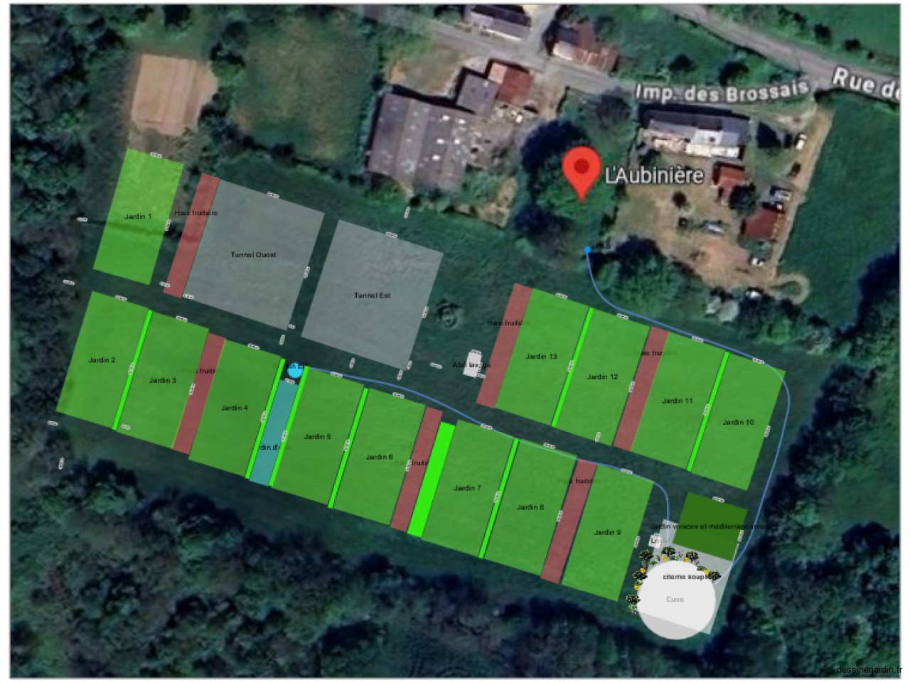 Conception irrigation V avec cuve diam20