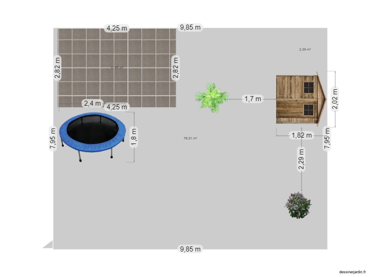 Plan actuel jardin