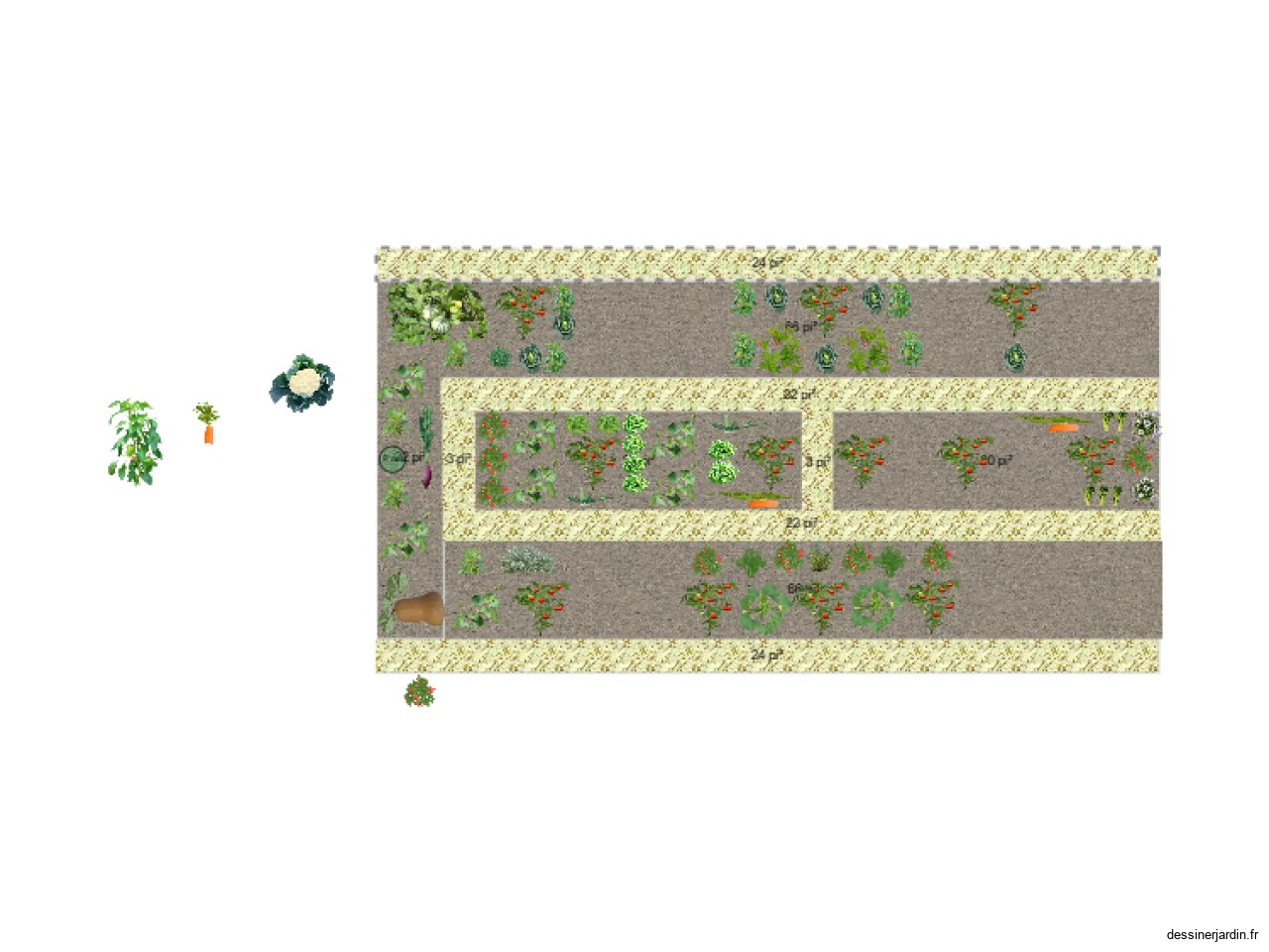 Jardin 2 parcelles