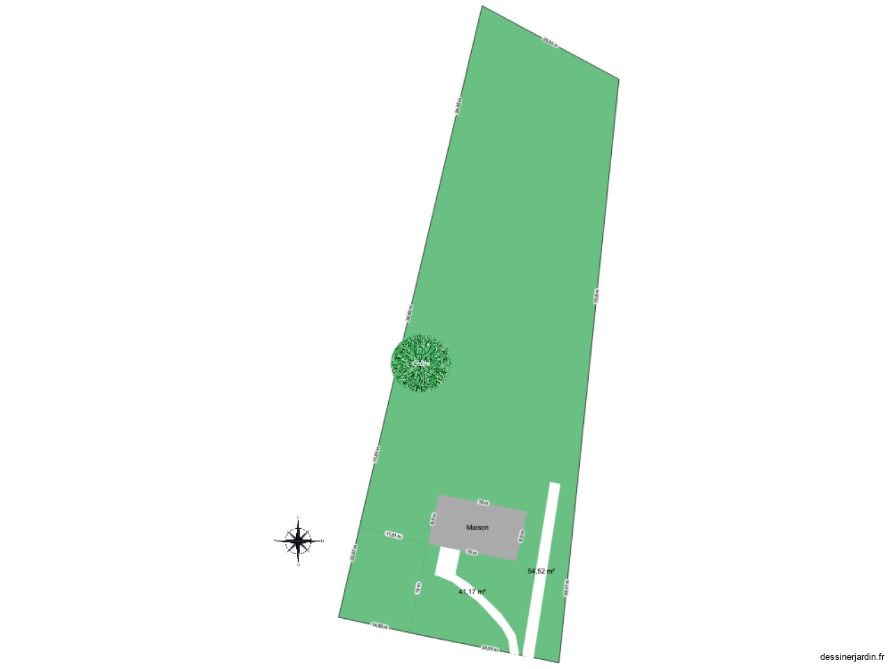 Plan jardin