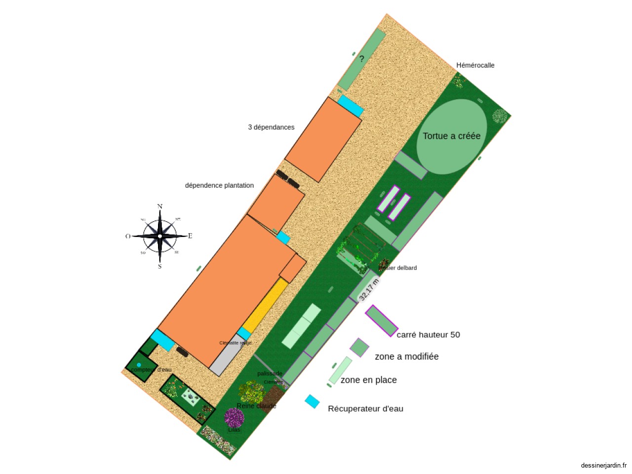 POTAGER EN CARR&Eacute; syntropique