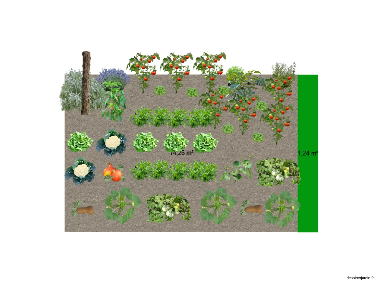 potager perso de 15m2