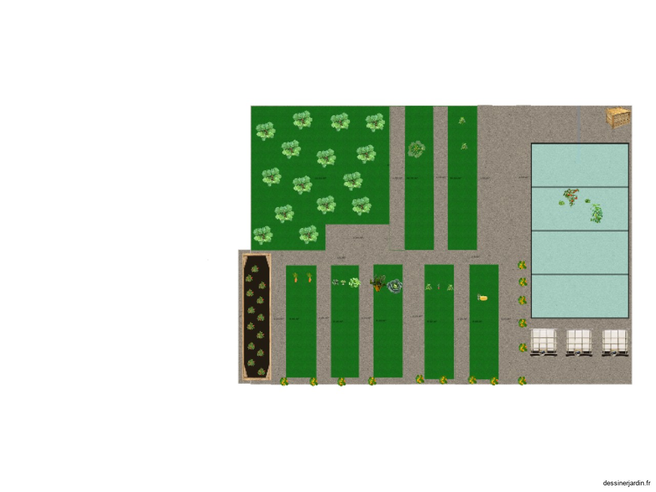 plan jardin pour le stage