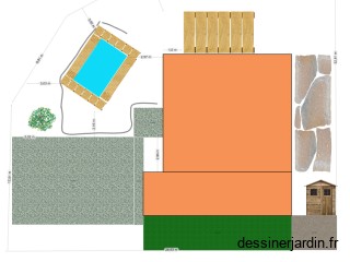 plan jardin piscine coté est