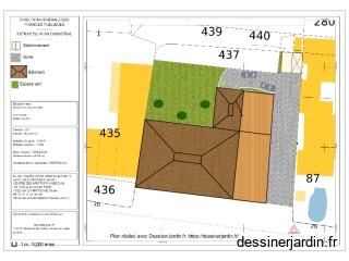 Plan d'aménagement Saint Maximin Echelle 1/200 