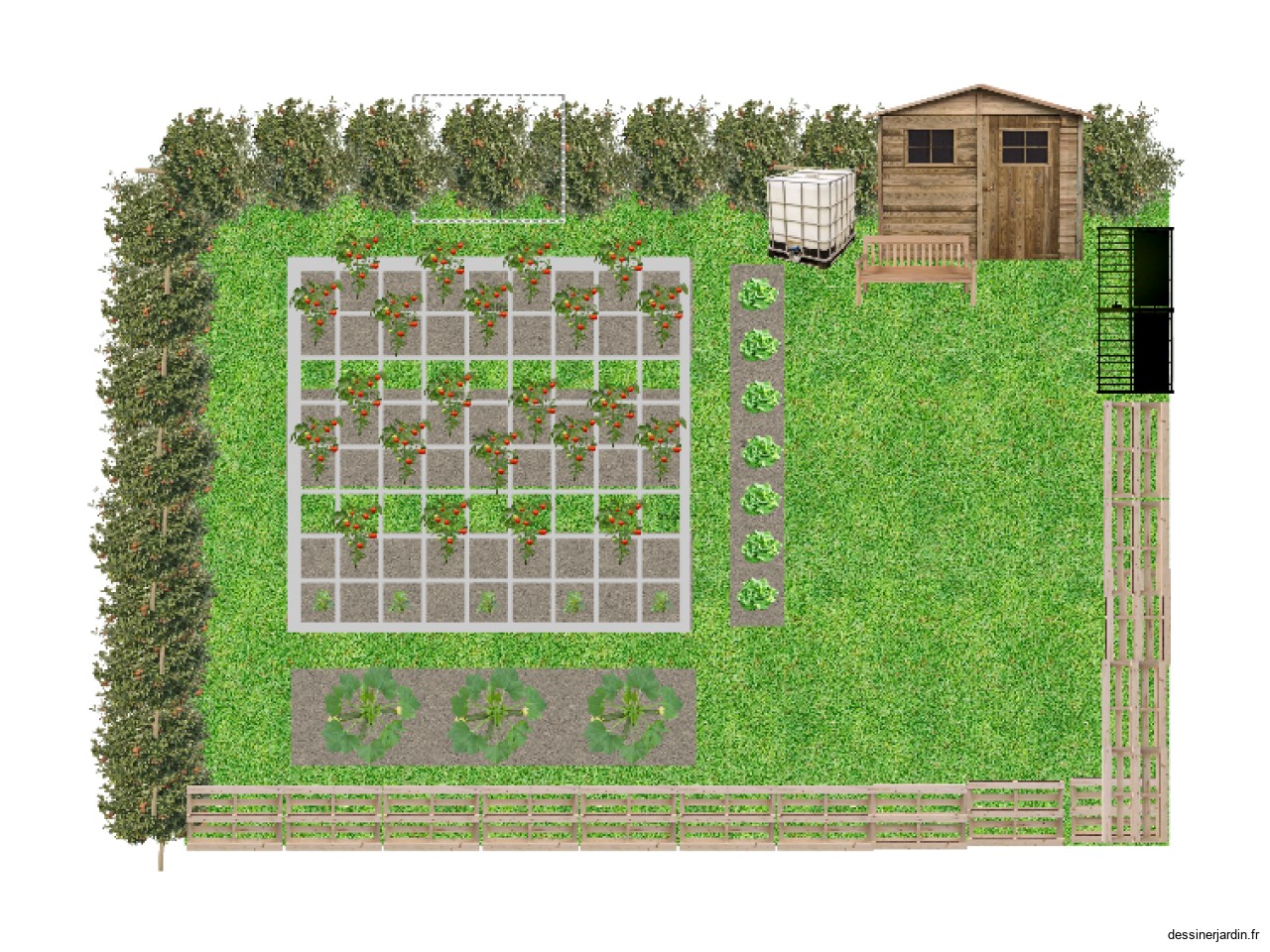 PLAN 1 POTAGER JARDIN