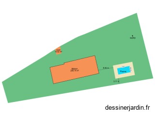 Plan de masse coté dans les 3 dimensions