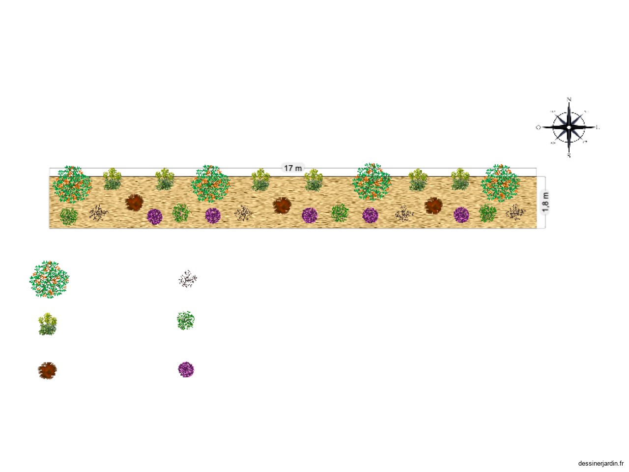 Plan de plantation 17x1,80m